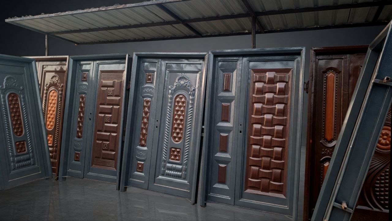Six custom black iron doors — various designs